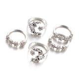 30 Set's) Vintage Inlaid Drill Star Moon Pattern Ring Set-10 TWENTY 2 RETAIL©