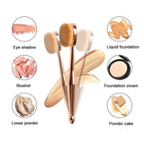 30 Pieces) Oval Makeup Brush Soft Toothbrush