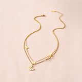 Wholesale Women Minimalist Butterfly Design Multilayer Chain 10 twenty 2