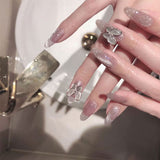 30 Pieces) Wholesale 24pcs/box Butterfly Decoration Shiny Acrylic Nails