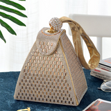 36 Pieces) Wholesale Women Rhinestone Decorative Cone Evening Bag